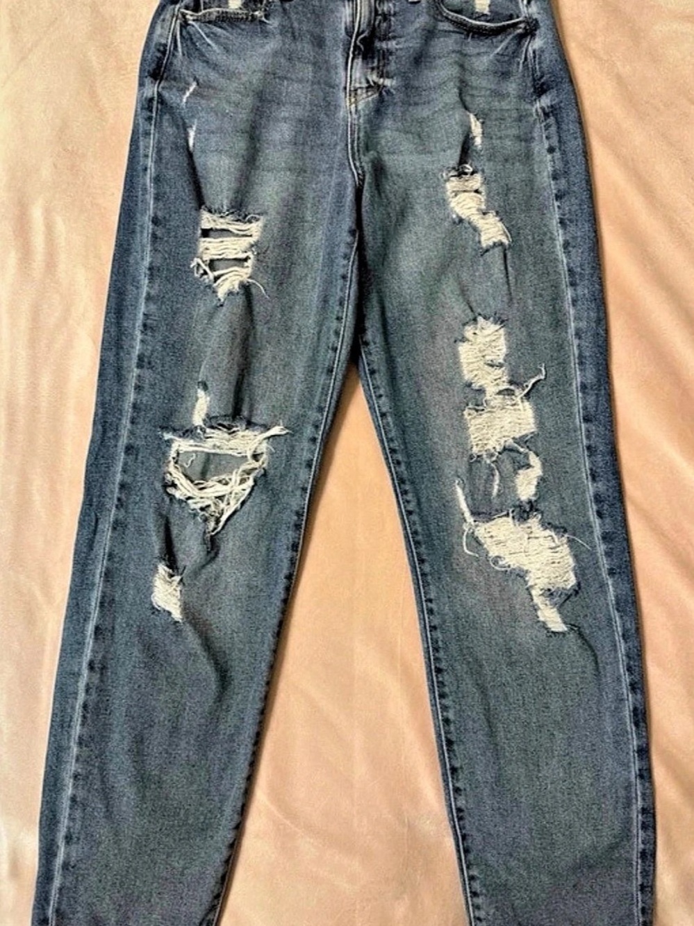 SO High Rise Mom Jeans Blue